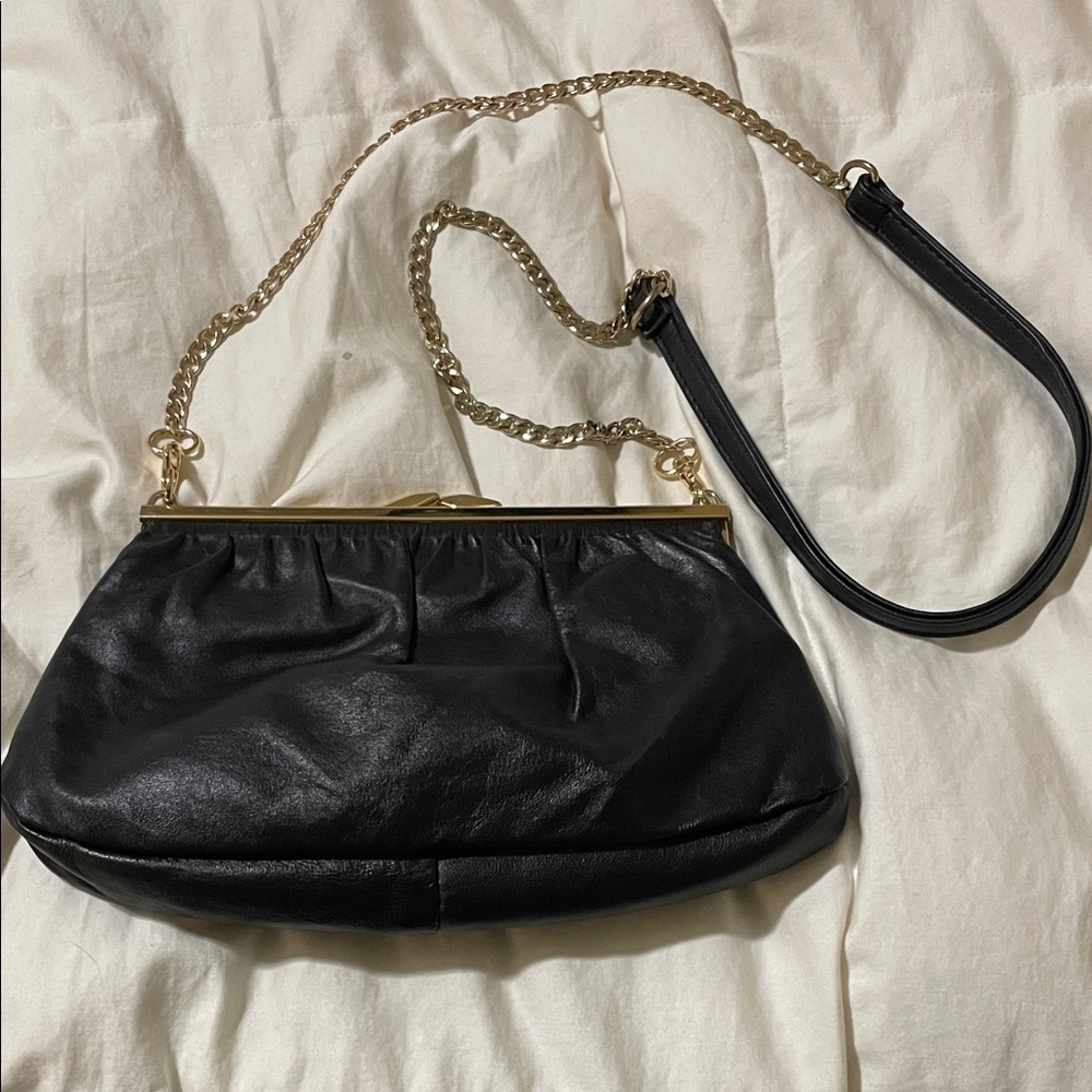 Vintage | Durabilt Vancouver | Black | Leather | Frame Bag | Crossbody & Clutch